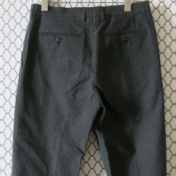 Etro Milano Gray Wool Blend Career Wear Pants 44 - Picture 4 of 6